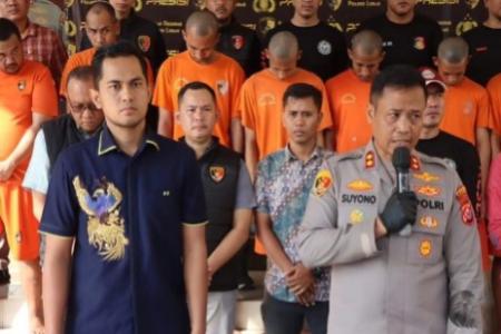 Kapolres Lebak Release Ungkap 8 Kasus 