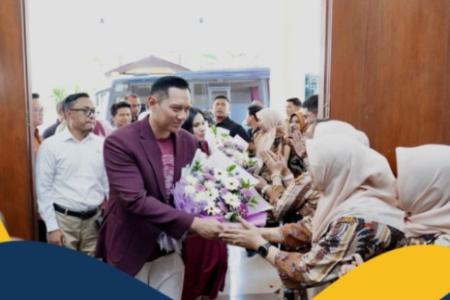 Tiba di Surabaya Menteri AHY akan Ujia