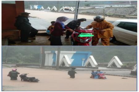 Diduga Akibat Pekerjaan TPT RSUD Cilog