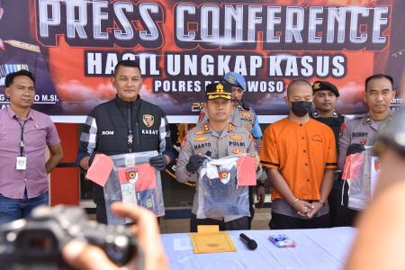 POLRES BONDOWOSO UNGKAP KASUS LAPO