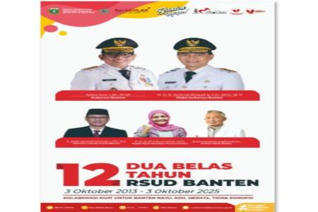 RSUD Banten Rayakan HUT ke12 Tegaskan 