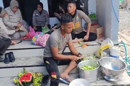 POLDA JATIM SEDIAKAN DAPUR UMUM UN